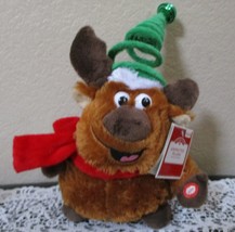 Holiday Time Animated Plush Christmas Moose by Kids of America  NEW - $18.50