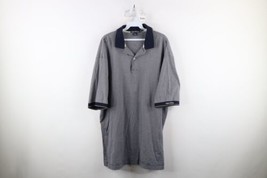 Vintage 90s Nautica Mens 2XL Distressed Spell Out Striped Collared Polo Shirt - £31.11 GBP