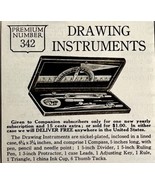 1916 Drawing Instruments Set Advertisement Pen Protractor Compass DWMYC1 - $27.32 CAD