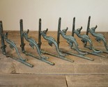 6 Cast Iron NAUTICAL SEAHORSE Brackets Garden Braces Shelf Bracket Book ... - $43.99