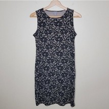 J. Jill | Black Beige Wearever Collection Lace Print Petite Tank Dress Small SP - £19.33 GBP