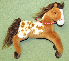 Douglas 12&quot; Appaloosa Horse Plush Stuffed Animal Gold Brown Tan White With Tag - £12.55 GBP