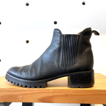 9.5 - Loeffler Randall Black Leather Pull On Chelsea Ankle Boots 0910MM - $200.00