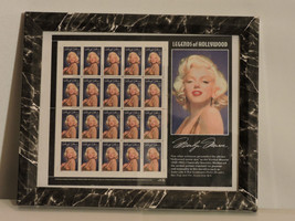 1995 framed Marilyn Monroe Stamps set (sheet of 20 32 cent usa stamps - £11.54 GBP