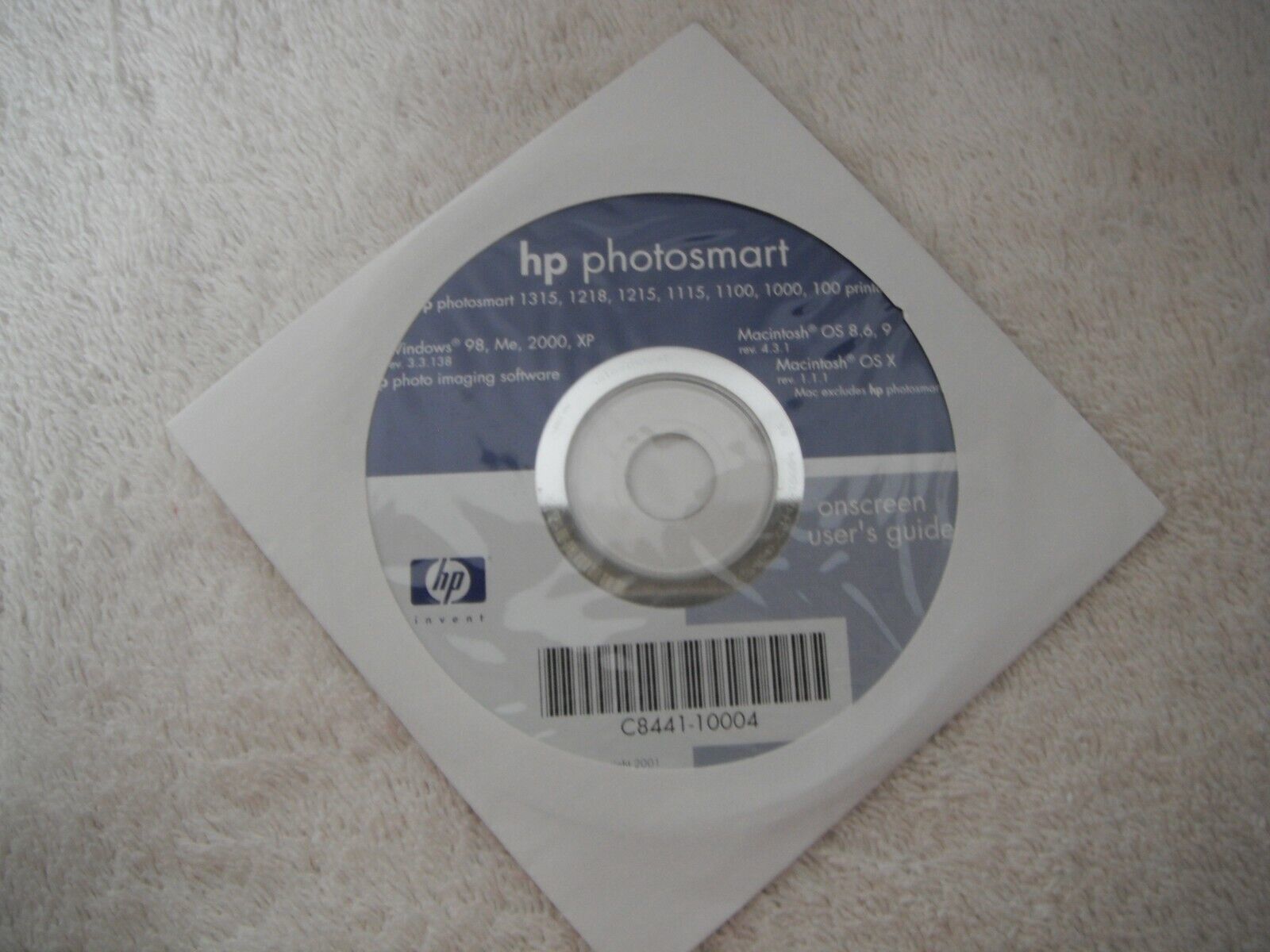 Primary image for HP Photosmart Photo Imaging Software Printers User Guide CD 1315/1218/1215/1115