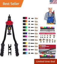 Versatile 16&quot; RIVET NUT Tool - Hand Blind Riveter with 11 Mandrels &amp; 110... - $1,120.91 MXN