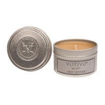 Votivo Aromatic Travel Tin Candle Grey Vetiver 4oz - $22.00