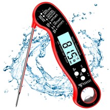Waterproof Meat Thermometer For Cooking, Digital Bbq Thermometer With Fo... - £22.01 GBP