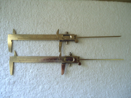 Vintage Lot Of 2 Metal Calipers,1,India,1,Other &quot; Great Collectible Lot &quot; - £27.04 GBP