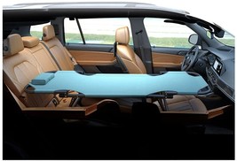 Car Travel Bed Car Modified Bed, Color : Blue , Size : 134*84*32Cm - £97.56 GBP