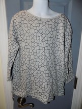 Crewcuts Gray W/Glitter Design Shirt Size 12 Girl&#39;s EUC - £11.67 GBP