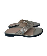 NEW Vionic Agave Womens Gold Leather Comfort Toe Post Thong Flip Flop Sa... - $74.24