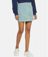 Wild Fable Women&#39;s High-Rise Corduroy Cotton Mini Skirt Sz 14 Teal Blush... - $13.69 CAD