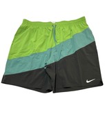 Nike Swim Trunks Mens 4XL Colorblock Boxer Brief Liner Four Way Stretch ... - $31.43