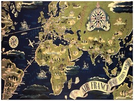 392.Map Art Decoration POSTER.Graphics to decorate home office.Continent... - $23.97 CAD+