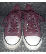 Converse All Star Womens size 7 Low top Sneakers Maroon Burgundy Fade/Fr... - $27.43 CAD