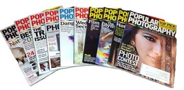 Popular Photography Magazine Lot Of 10 Back Issues From 2012 &amp; One from 2011 VTG - £40.59 GBP