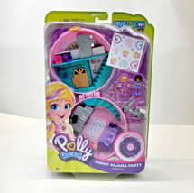 Polly Pocket Donut Pajama Party Compact Micro Play Set with 2 Figures #GDK82 NEW - £19.97 GBP