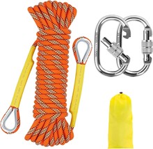 Ntr Orange, Black, And Blue Climbing Ropes Measuring 10 Meters (32 Feet)... - $33.94