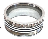 Unisex Fashion Ring Stainless Steel 265962 - £12.01 GBP