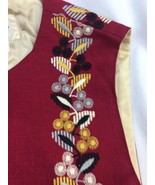 Womens Long vintage Embroidered Vest Prior Westerns Denver SZ Small - €34,63 EUR