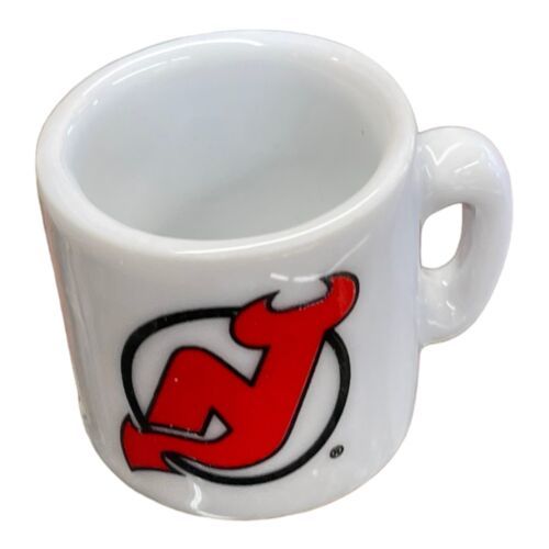 New Jersey Devils NHL Vintage Franklin Mini Gumball Ceramic Hockey Mug In Case - $5.74