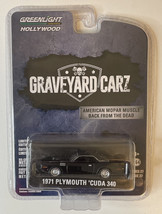 GREENLIGHT CHASE GRAVEYARD CARZ 1970 PLYMOUTH ‘CUDA 340 - $24.95