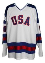 Team USA Miracle On Ice Hockey Jersey New Pavelich White Any Size image 4