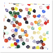 Mychobos 5328 6mm Crystal Xilion Bicone Beads Rhinestones - 50 pcs Assorted Mix - £35.96 GBP