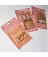 FLIC MINIATURE WOOD FURNITURE x 3 ~ NOS ~ CHAIRS, KITCHEN CUPBOARD, PIAN... - $25.71 CAD