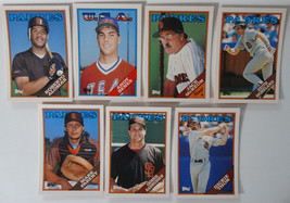 1988 Topps Traded San Diego Padres Team Set of 7 Baseball Cards - £1.56 GBP