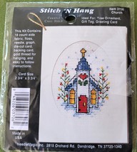 Church Needle Magic Stitch &#39;N Hang Counted Cross Stitch Kit Card Ornamen... - £3.77 GBP