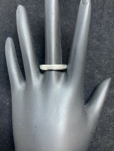 Vintage Silver Tone Wedding Band Ring (R191) - $10.00