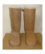 UGG Chestnut TRIPLE TRIPLET BAILEY BOW Tall Boot Youth Size 3 = Women&#39;s ... - $107.81