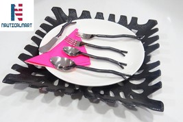 Al- Nurayn Medieval Style Iron Twig Flatware Cutlery Set Of 8 By Nautica... - $169.00