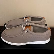Old Navy Mens Knit Boat Shoes Taupe Brown Slip On Moc Toe Loafers Size 9 - $39.59
