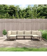  Garden Lounge Set Anthracite, Beige - $20,411.18 MXN