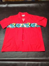 Paradise Found Red Vintage Tom Selleck Magnum P.I. Hawaiian Toucan Shirt Sz Xl - £36.53 GBP