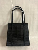 Saks Fifth Ave Square Black Handbag - $24.75