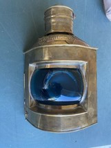 Nautico Lanterna Marittimo Marino Starboard Rame E Ottone Olio Lampade - $1,694.81 MXN