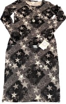 NWT LuLaRoe Small Black White Noir Blanc Stars Jacquard Debbie L/S Sheat... - $27.71