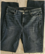 NOT YOUR DAUGHTERS JEANS (NYDJ) BARBARA BOOTCUT Dark Blue Denim Jeans Size 12 L - $54.19