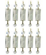 Royal Designs Replacement Chandelier Clear Crystal Prism K9 Quality Rect... - $40.55 CAD
