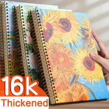 B5 Hard Cover Vintage Journal Spiral Notebook Lined Paper Writing Diary ... - $36.99