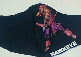 Marvel Avengers HAWKEYE Repurposed Reversible 2-in-1 Fabric Face Mask》ONE SIZE - £11.90 GBP