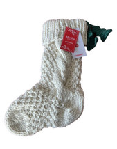 Martha Stewart Chunky Hand Knit Christmas Stocking Shabby Chic Boho NWT - £31.57 GBP