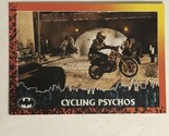 Batman Returns Vintage Trading Card #18 Cycling Psychos - $1.97