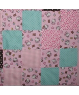 Hello Kitty Baby Quilt, Hello Kitty Handmade Quilt, Hello Kitty Toddler ... - $95.00