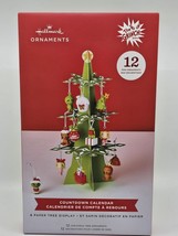 Hallmark The Grinch Countdown Calendar 12 Mini Ornaments &amp; Tree Display New - $34.64