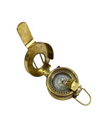 Solid Brass WWII Military Compass Pocket Compass Gift Brass Compass - £33.79 GBP